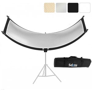 Curved U-Shaped Light Reflector